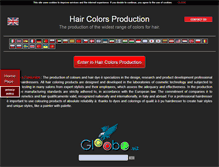 Tablet Screenshot of hair-colors-production.com